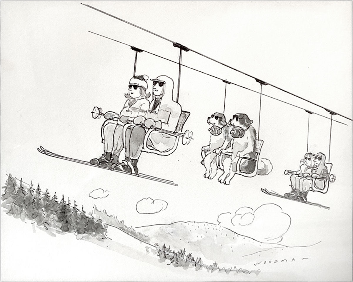 Chair lift Archival Print