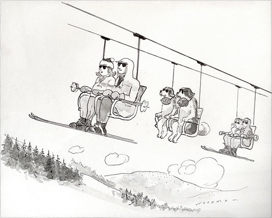 Chair lift Archival Print