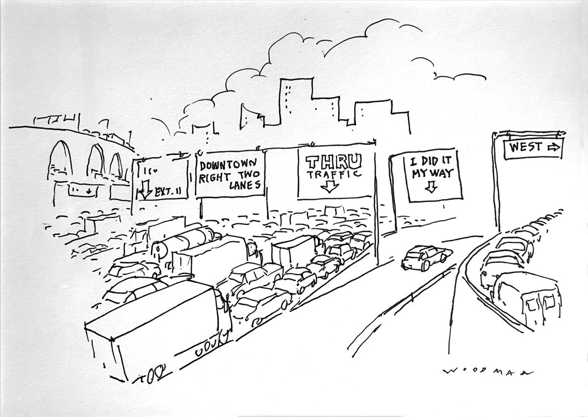 "I did it my way" New Yorker Cartoon Archival print
