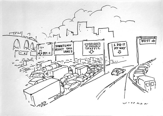 "I did it my way" New Yorker Cartoon Archival print
