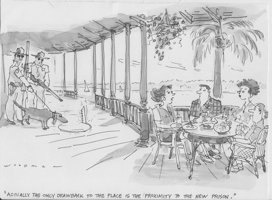 The Only Drawback Cartoon Archival Print