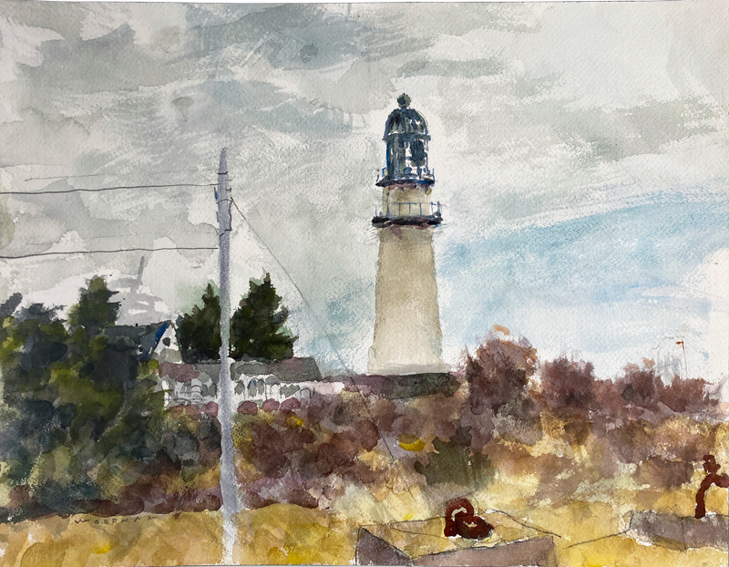 Lighthouse on a Cloudy Day