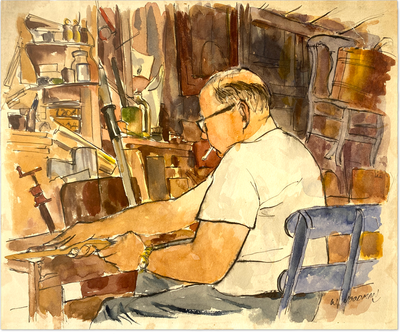 Fred in His Shop