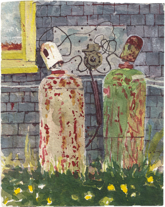 Propane tanks Archival Print